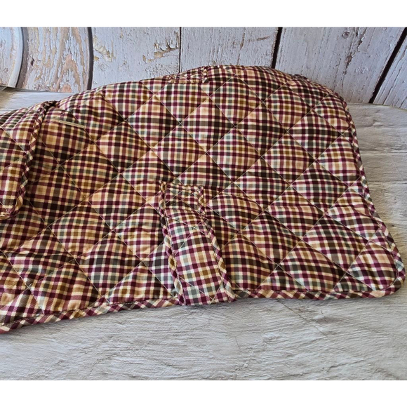 St. John's Bark Dog Quilted Jacket - Red/Brown - Size L - Picture 7 of 8